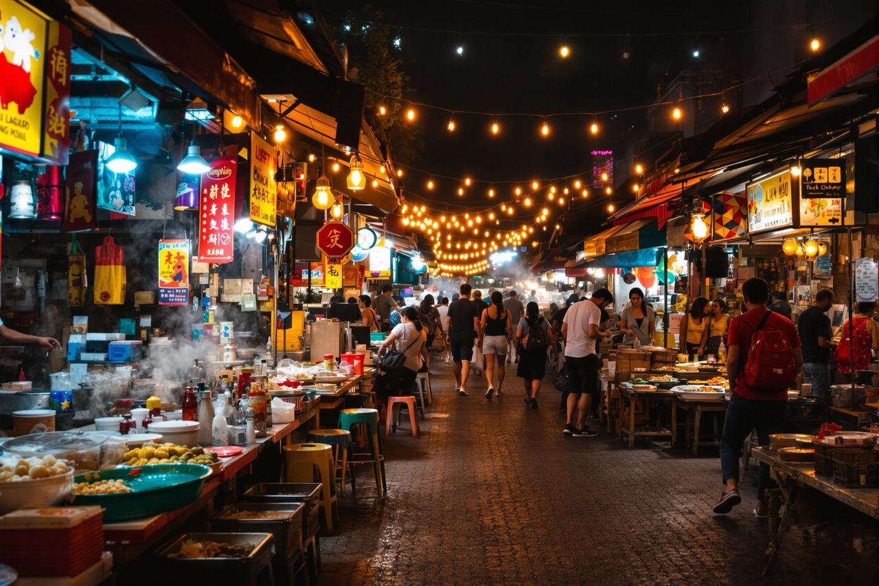 清迈夜市:味蕾的狂欢 - 69视频 清迈夜市:味蕾的狂欢